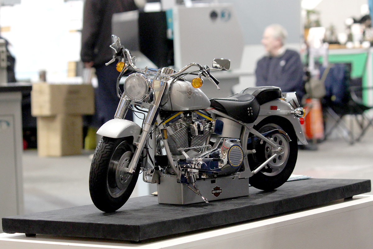Image of the Harley Davidson Fat Boy motorcycle scale model
