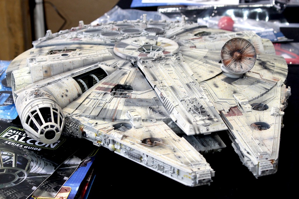 Image of Millennium Falcon scale model as part of top tips for scale modelling blog