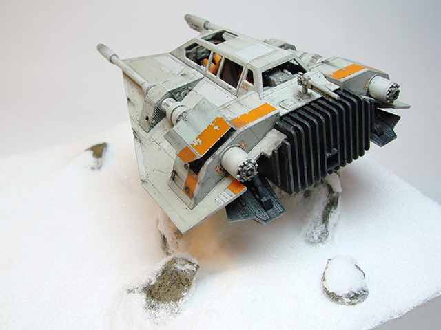 Image of Fine Molds Star Wars Snowspeeder scale model, as part of a blog about the ModelSpace November scale modeller of the month - Alex Hilpert.