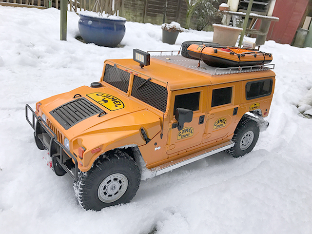 Image of Sascha's De Agostini 1:8 scale Hummer H1 RC model car, included in a blog about the ModelSpace January scale modeller of the month - Sascha Pflugmacher.