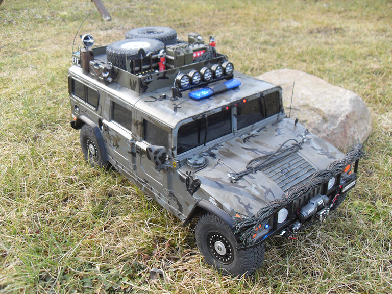 Image of a customised De Agostini ModelSpace 1:8 scale Hummer H1 model, as part of a blog about the ModelSpace February scale modeller of the month - Andreas Draisbach.
