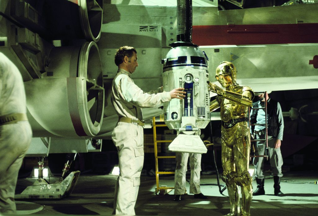 Image of R2-D2 and C-3PO from Star Wars: A New Hope, as part of a blog about the top 4 Star Wars droids