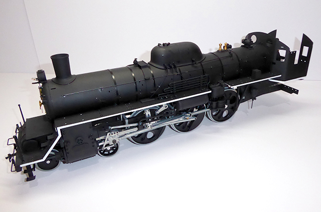 Image of a De Agostini ModelSpace 1:24 scale C57 Steam Locomotive model, as part of a blog about the ModelSpace March scale modeller of the month - Dave Crayford.