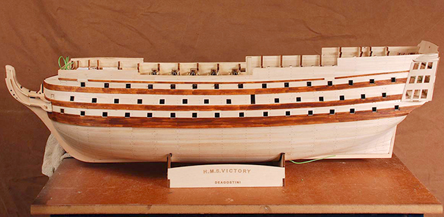 Image of the De Agostini ModelSpace 1:84 HMS Victory scale model, as part of a blog about how to create a historically accurate scale model.