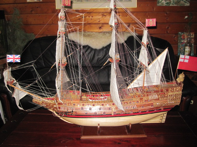 Image of the De Agostini ModelSpace 1:84 Sovereign of the Seas scale model ship, as part of a blog about the ModelSpace June scale modeller of the month - Bernd Peppmeier.
