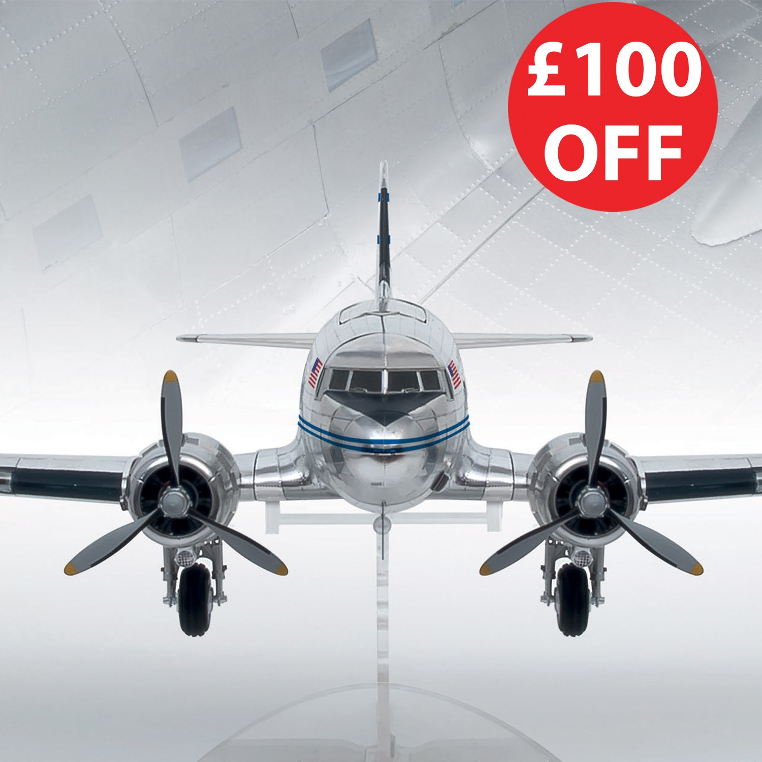 Douglas DC3 132 Scale Model Plane Full Kit ModelSpace