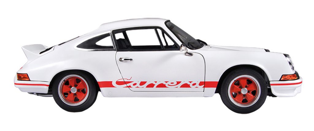 Image of the De Agostini ModelSpace 1:8 scale Porsche 911 Carrera replica, for a blog about the history of the Porsche 911 Carrera.