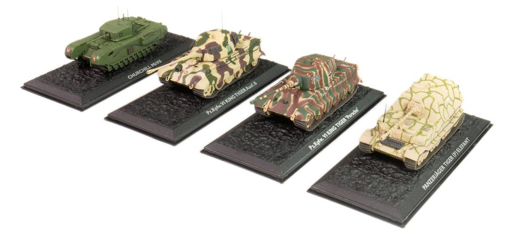 Image of DeAgostini ModelSpace Diecast model tanks, as part of a blog about the best Christmas gift ideas for craft lovers