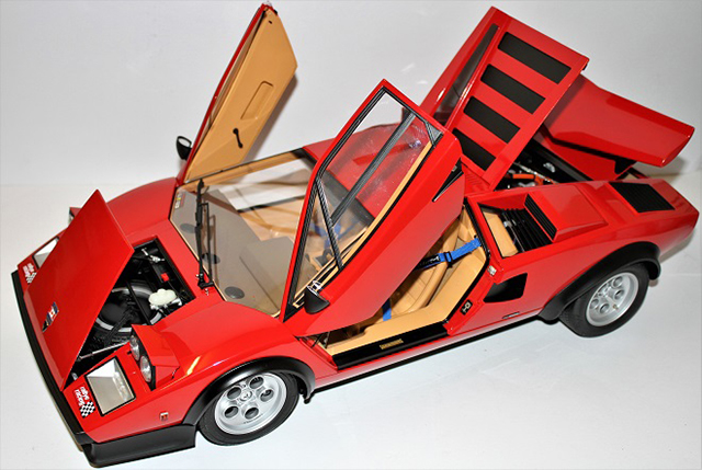 Image of the DeAgostini ModelSpace Lamborghini Countach, as part of a blog about the ModelSpace February scale modeller of the month - Alan Crofts.