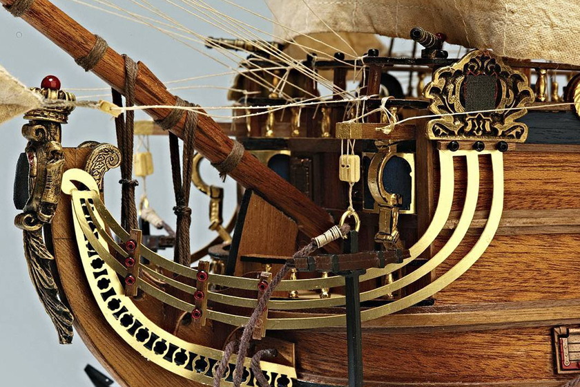 Image of the ModelSpace San Felipe model, as part of a blog about how to build scale model ships.