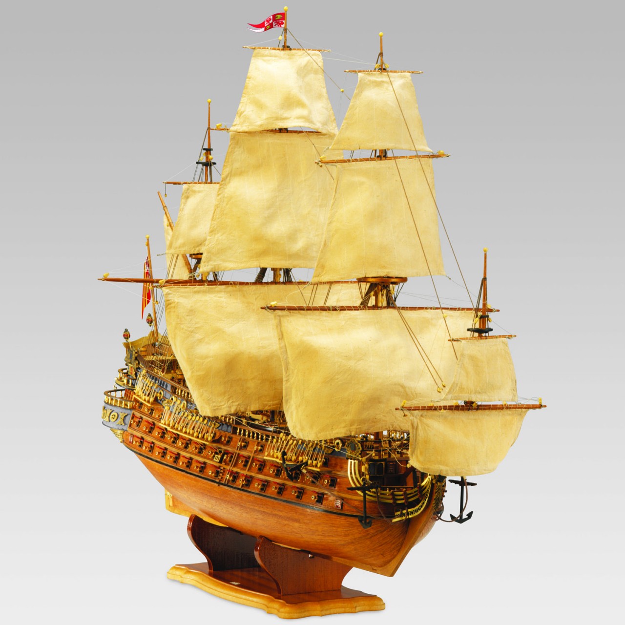 Image of the DeAgostini ModelSpace San Felipe scale model ship, as part of a blog about the San Felipe ship and its history.