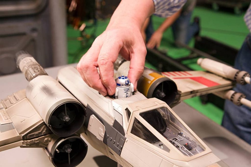 Image of the DeAgostini ModelSpace X-wing Star Wars scale model, as part of a blog about activities to do at home.