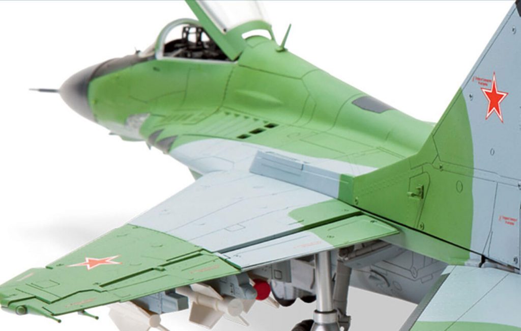 Image of the 1:24 scale MiG-29 fighter jet replica, as part of a blog about the MiG-29's history and facts.