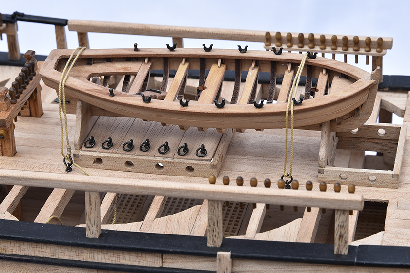 Image of the ModelSpace 1:48 HMS Bounty admiralty model, as part of a blog about the HMS Bounty facts and history.
