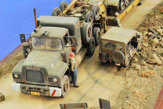 Image of weathered scale model, as part of a guide blog about weathering scale models.