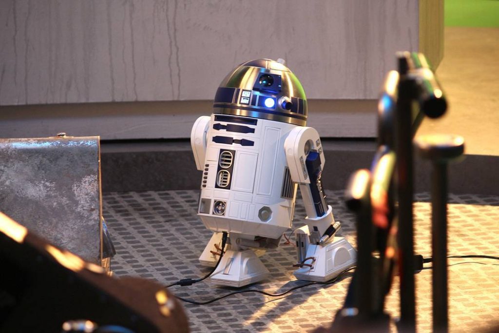 Image of ModelSpace 1:2 scale R2-D2 replica, as part of a blog about how to build a model robot.