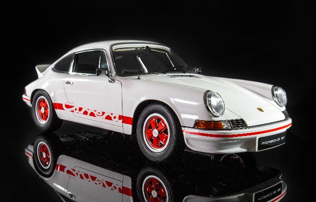 Image of Porsche 911 1:8 scale model, as part of a blog about how to build model cars.