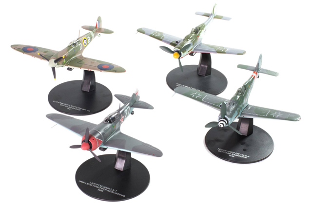 Image of DeAgostini ModelSpace diecast model wwii fighter planes, as part of a blog about our best diecast models.