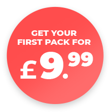 Get your first pack for £9.99