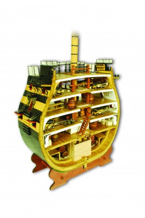 HMS Victory Cross-Section - Scale Model 1:72