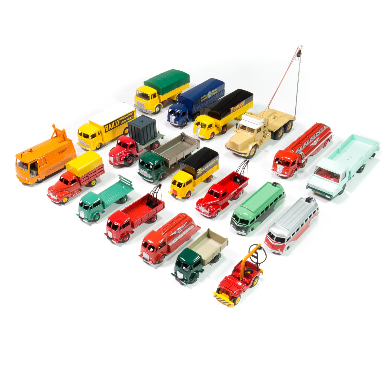 toy lorries with names on