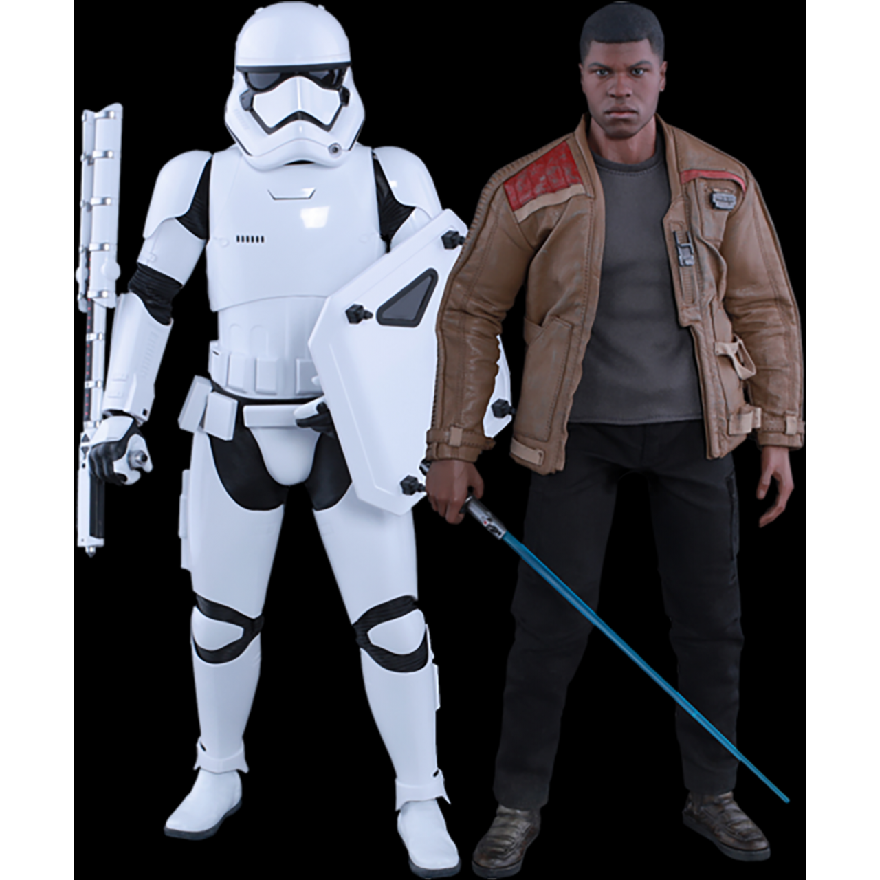 Finn And First Order Riot Control Stormtrooper Set 1 6 Scale