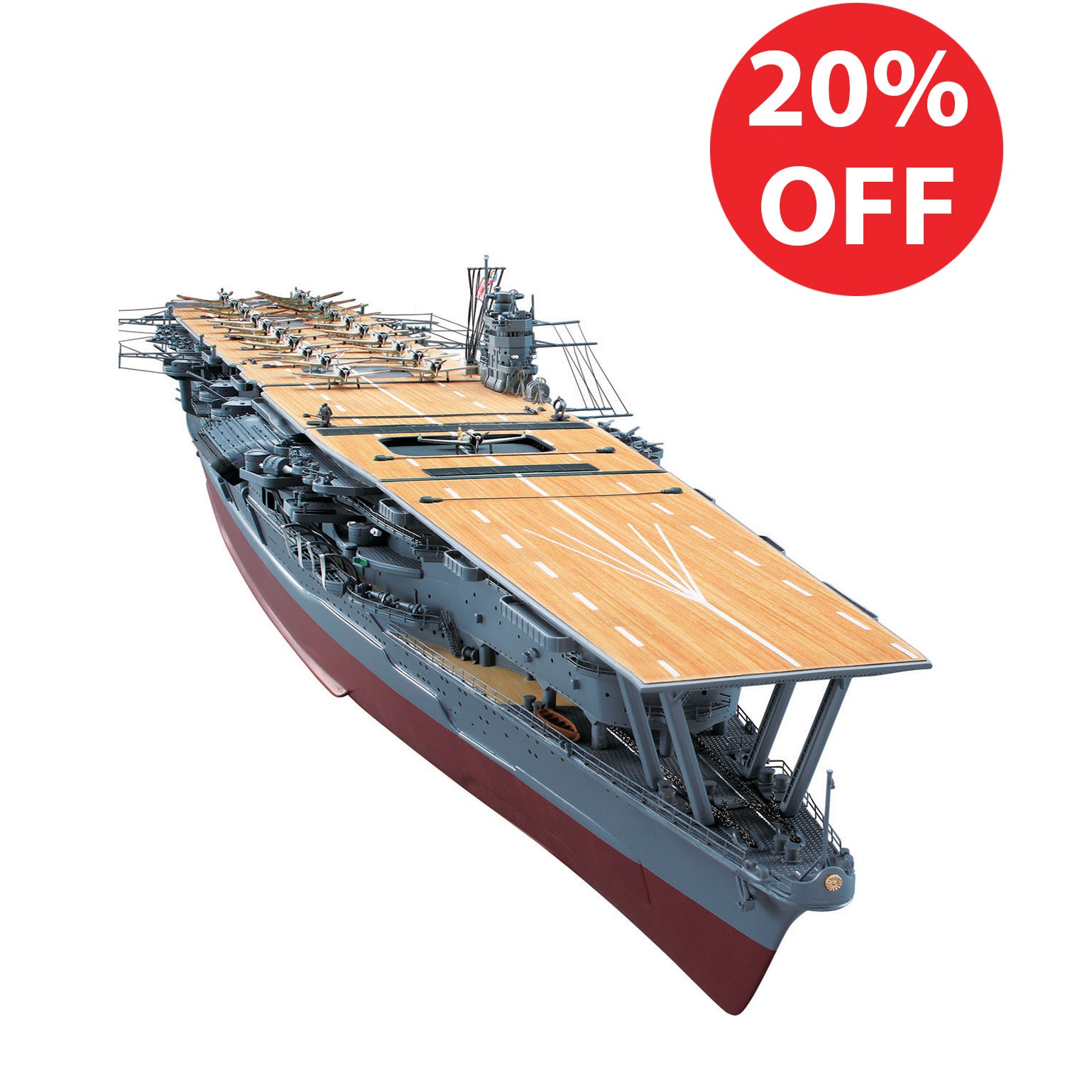 IJN Akagi Model Warship 1250 Scale Full Kit ModelSpace