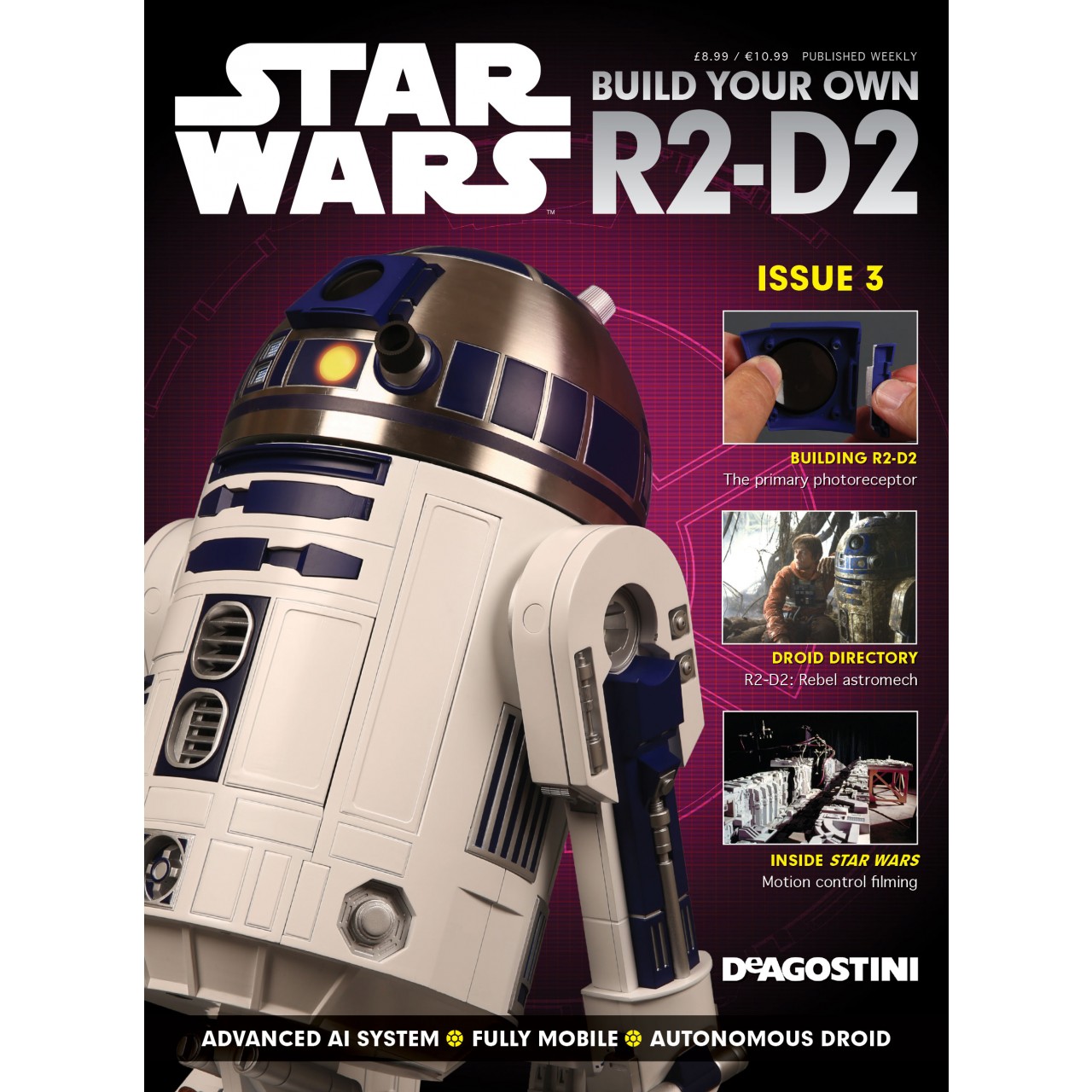 1:2 SCALE DEAGOSTINI STAR WARS BUILD YOUR OWN R2-D2 ISSUE 30 COMPLETE WITH PART