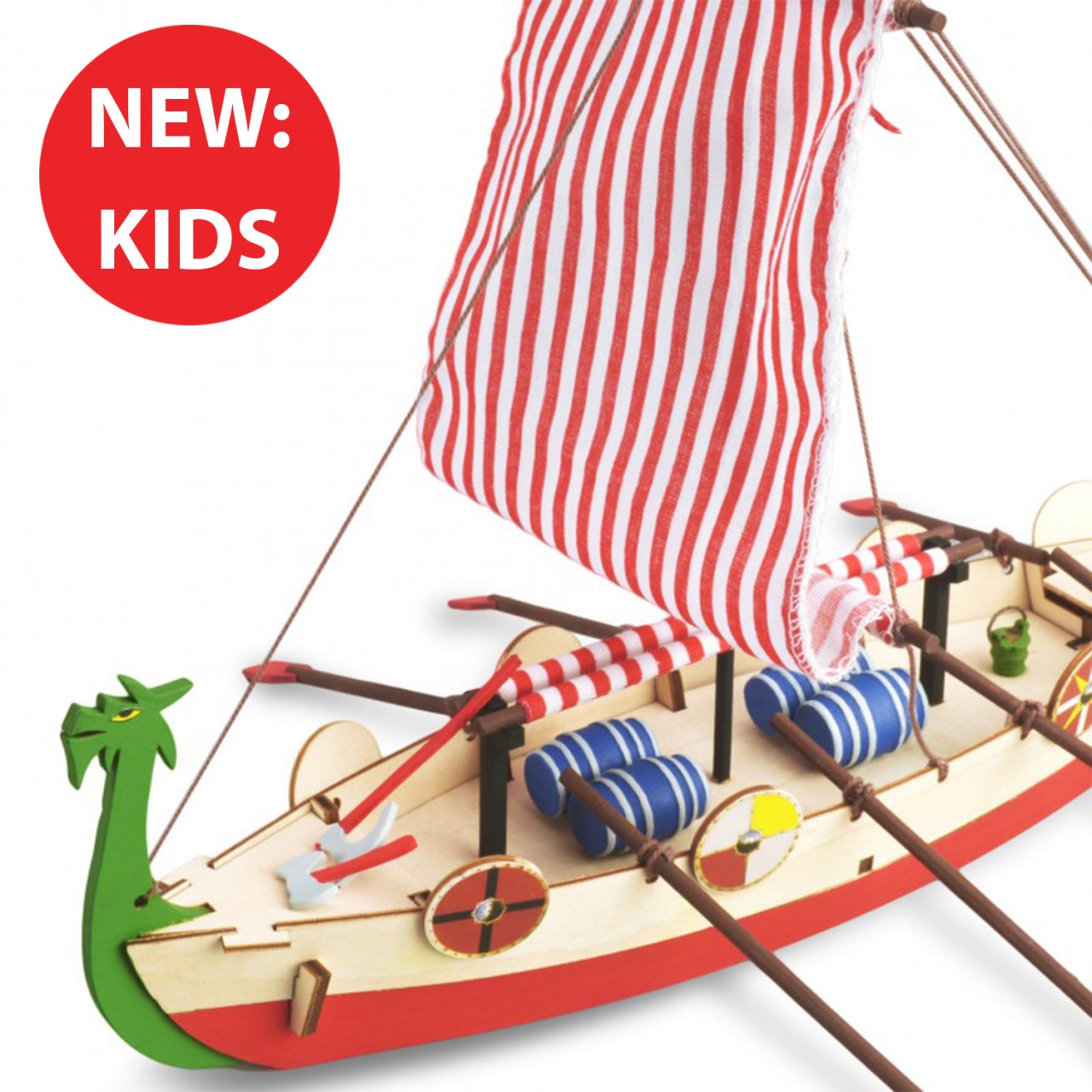 Viking Ship Kids Model Full Kit ModelSpace