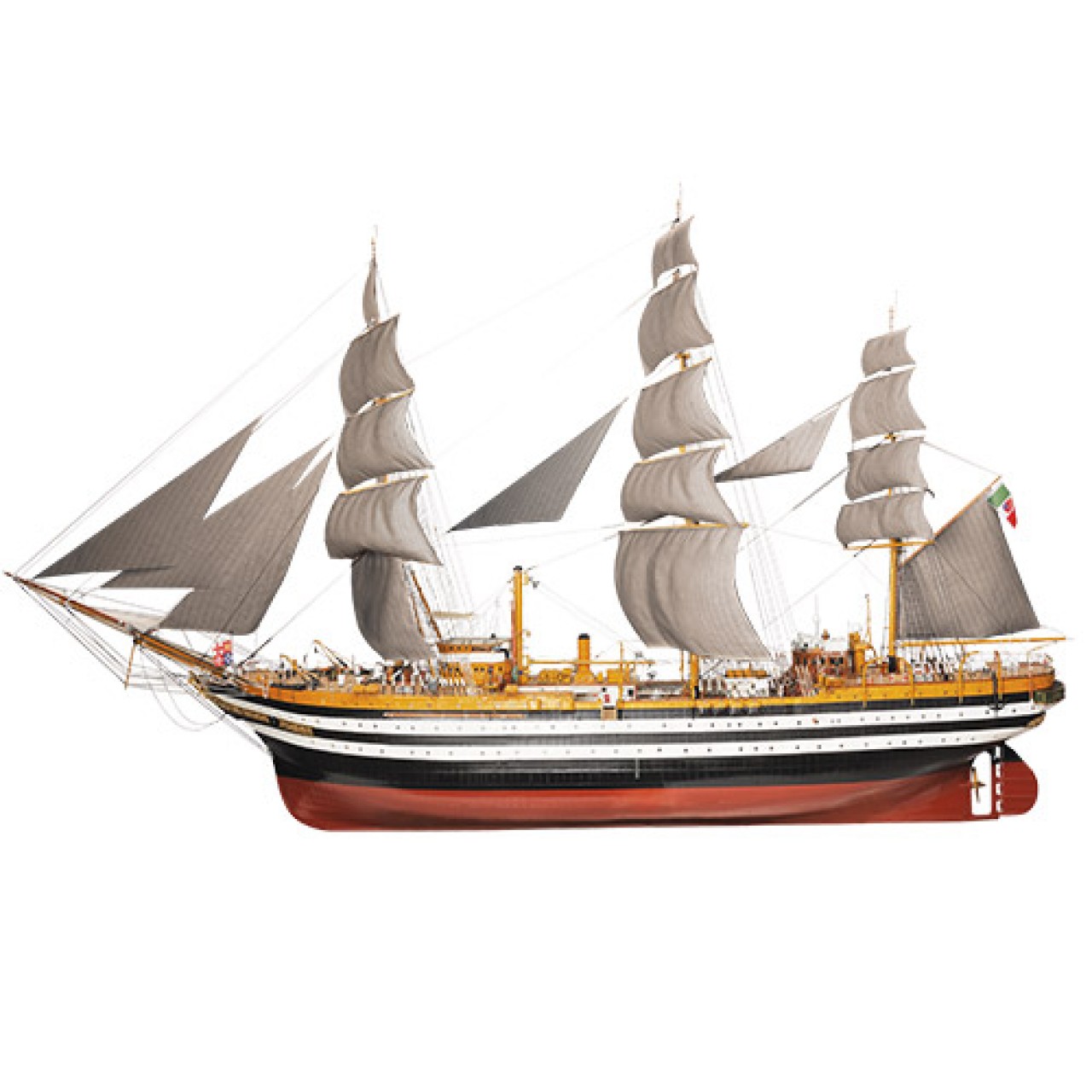 Costruisci L Amerigo Vespucci Modello Di Nave In Scala 1 100