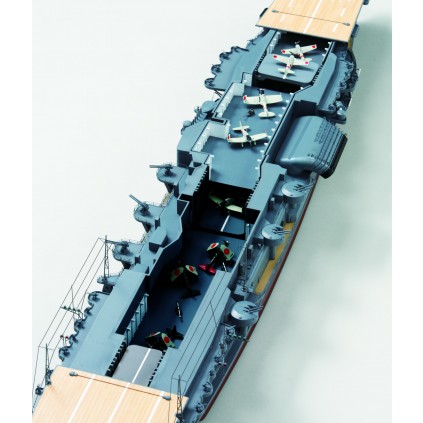 Build IJN Akagi - If you remove the flight deck, the detailed structure of the hangar is revealed
