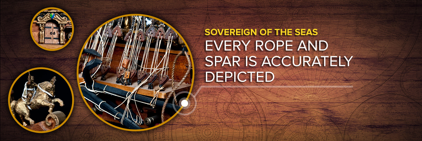 Every rope and spar is accurately depicted